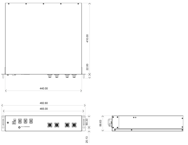 DC power module CHARX PS-M2/3AC/1000DC/30KW